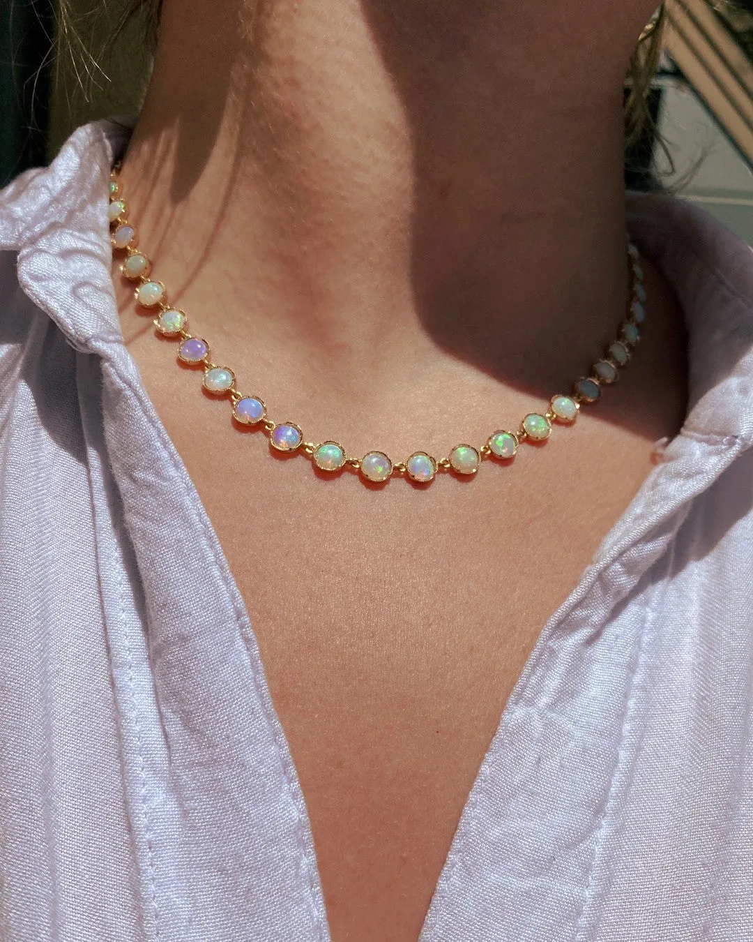 CRYSTAL OPAL NECKLACE