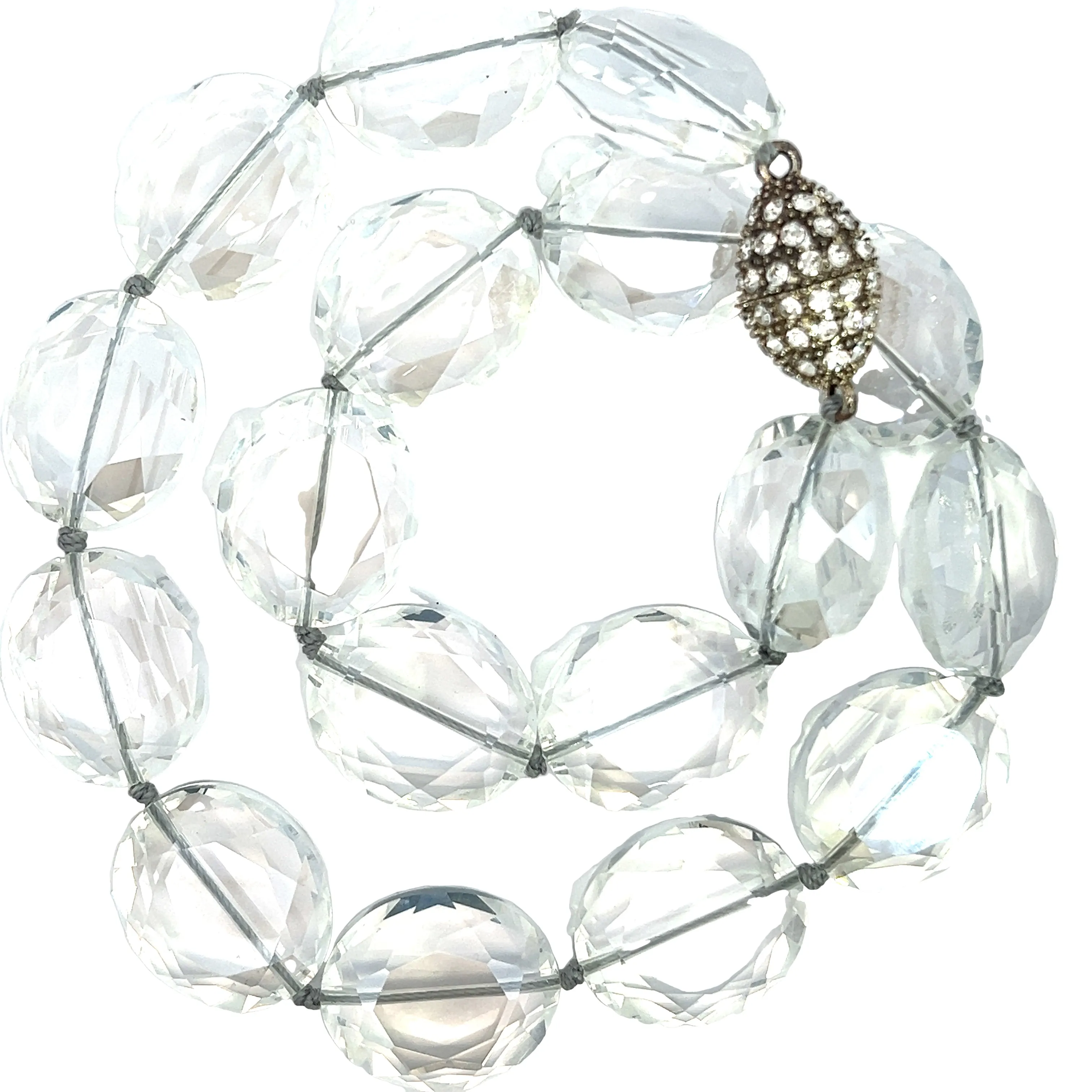 Crystal Oval Short Necklace