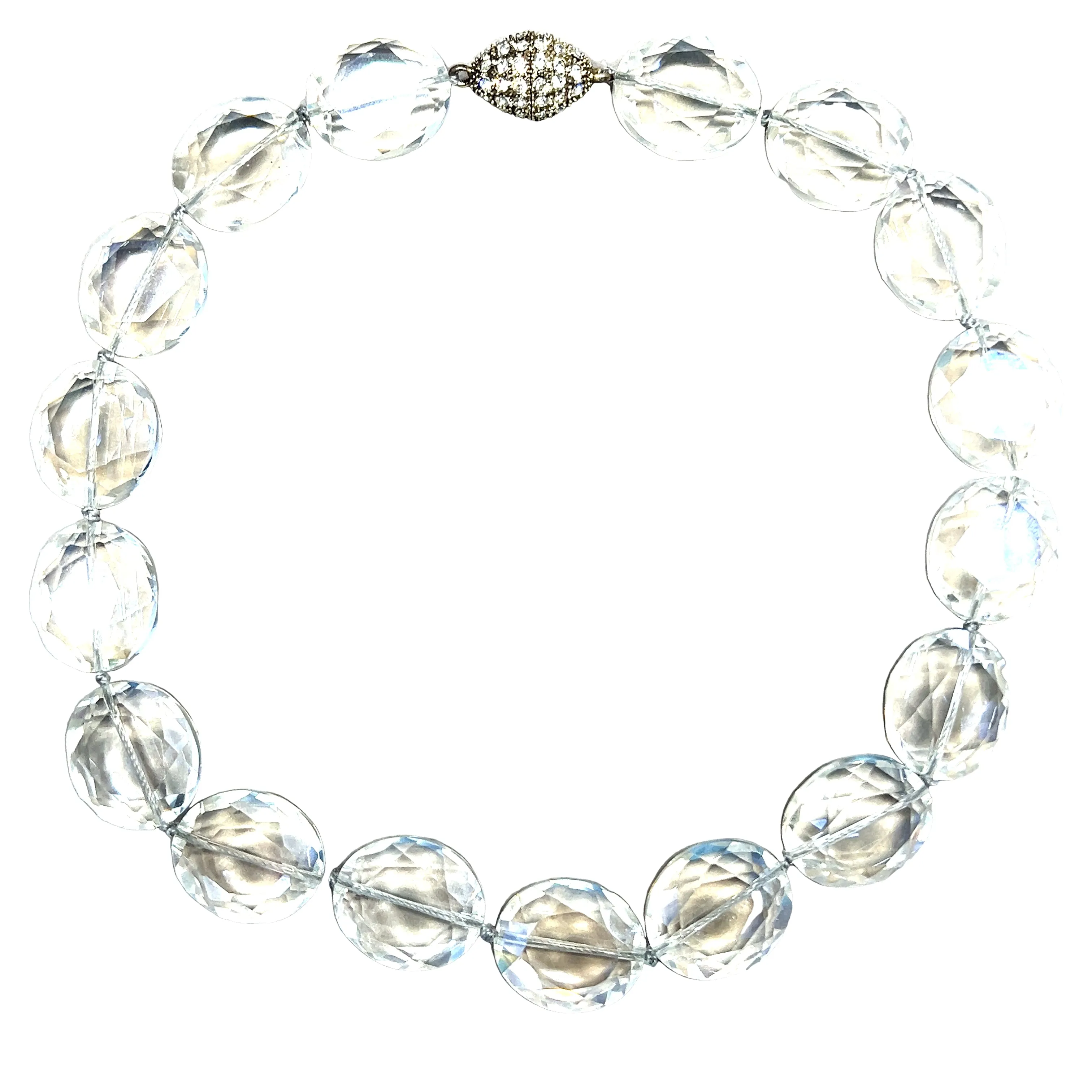 Crystal Oval Short Necklace