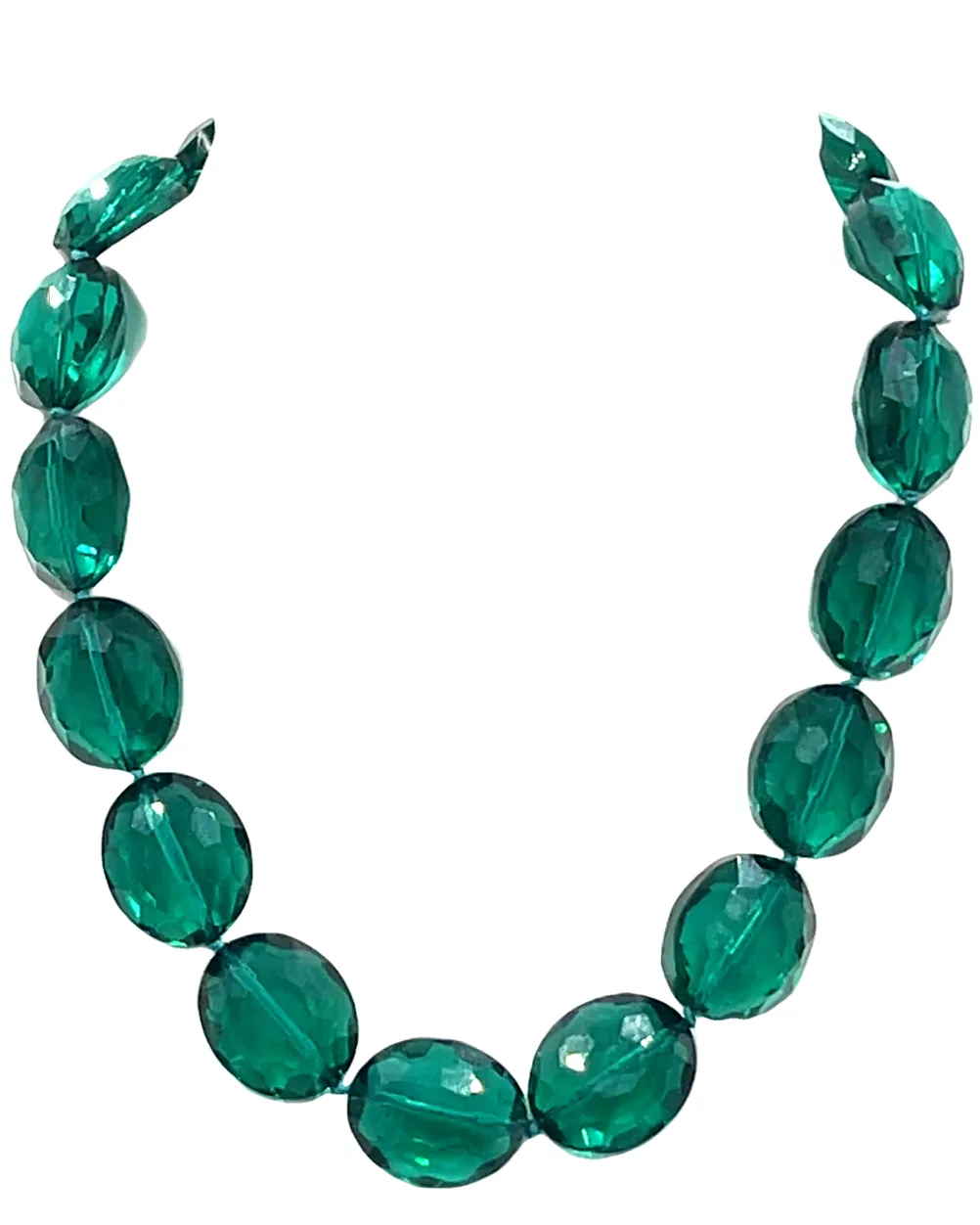Crystal Oval Short Necklace