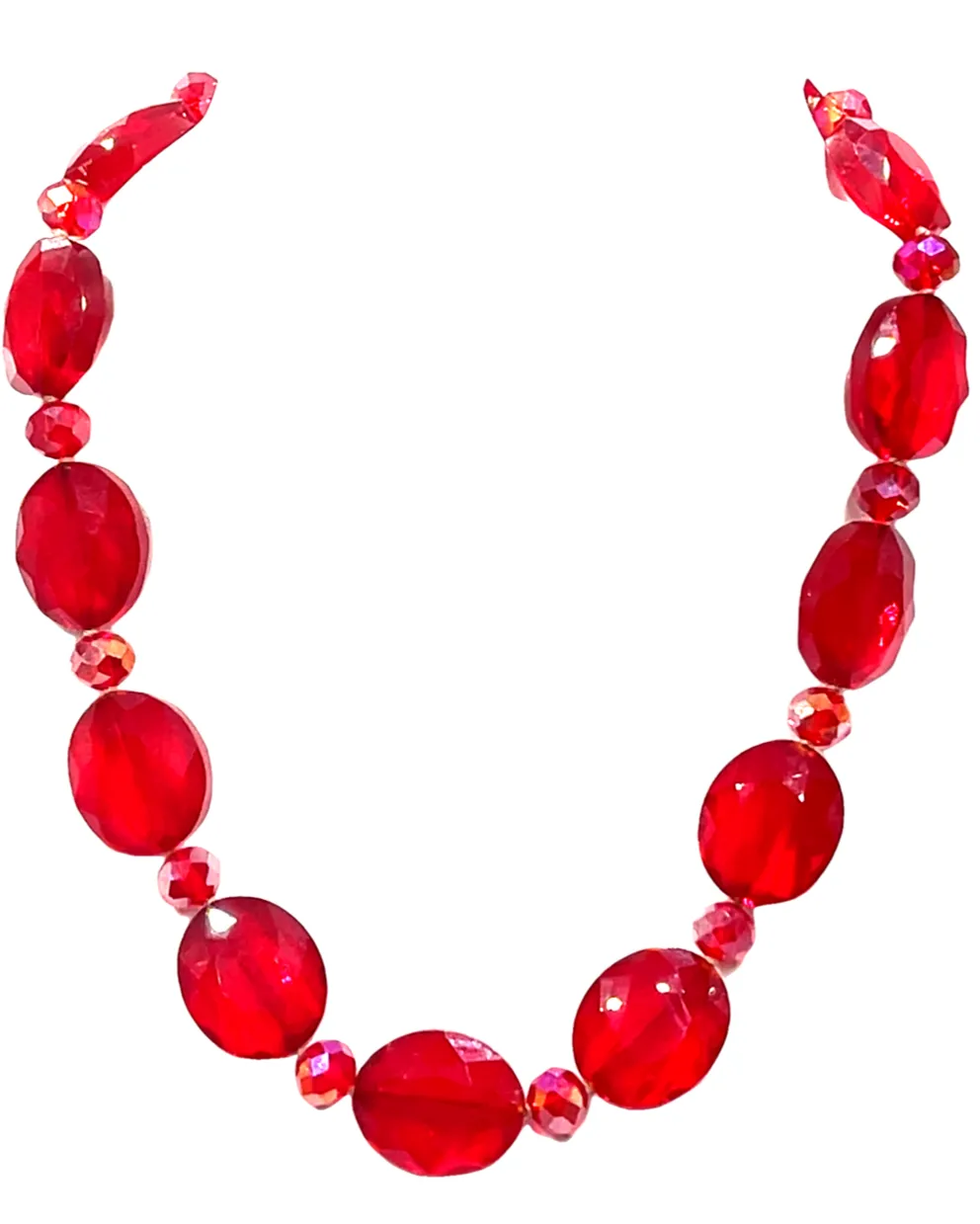 Crystal Oval Short Necklace