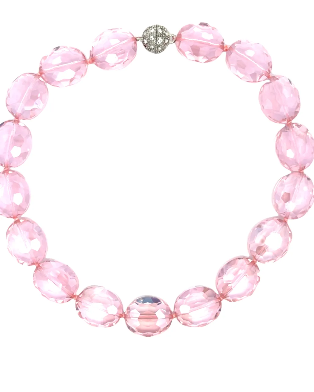 Crystal Oval Short Necklace