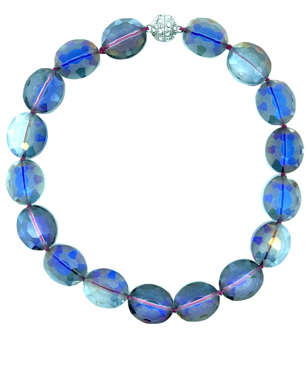 Crystal Oval Short Necklace