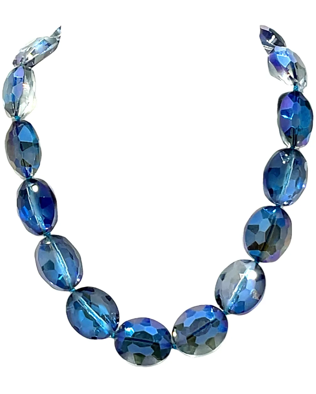 Crystal Oval Short Necklace