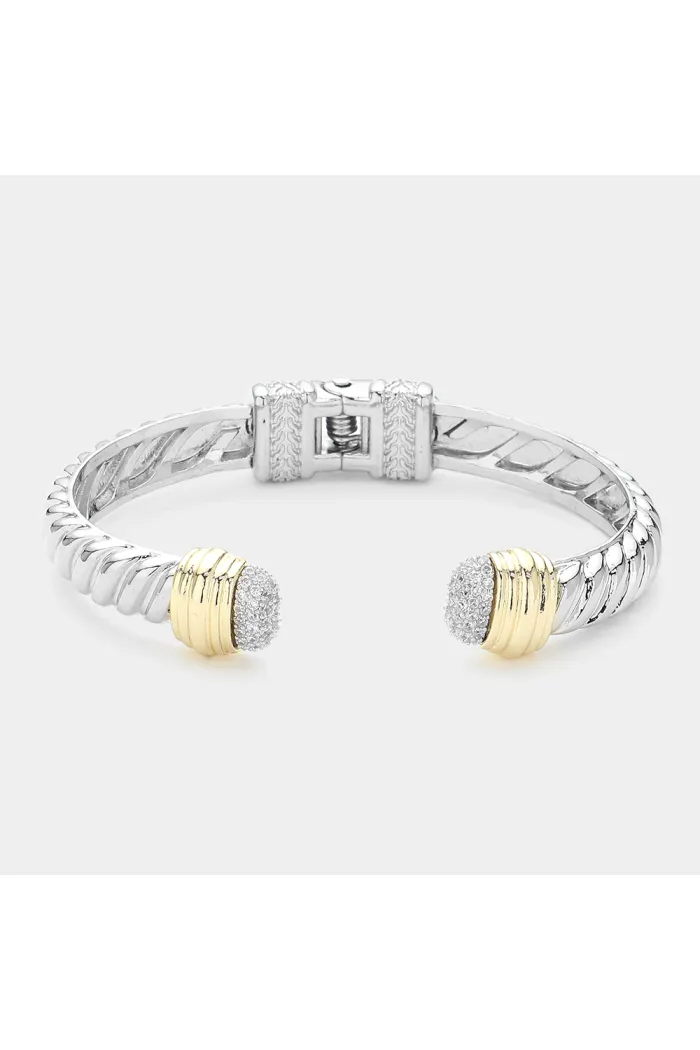 CZ  Tip Cuff Bracelet