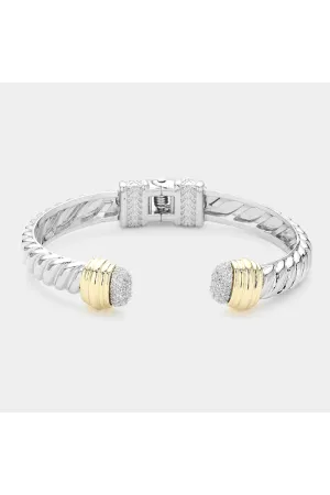 CZ  Tip Cuff Bracelet