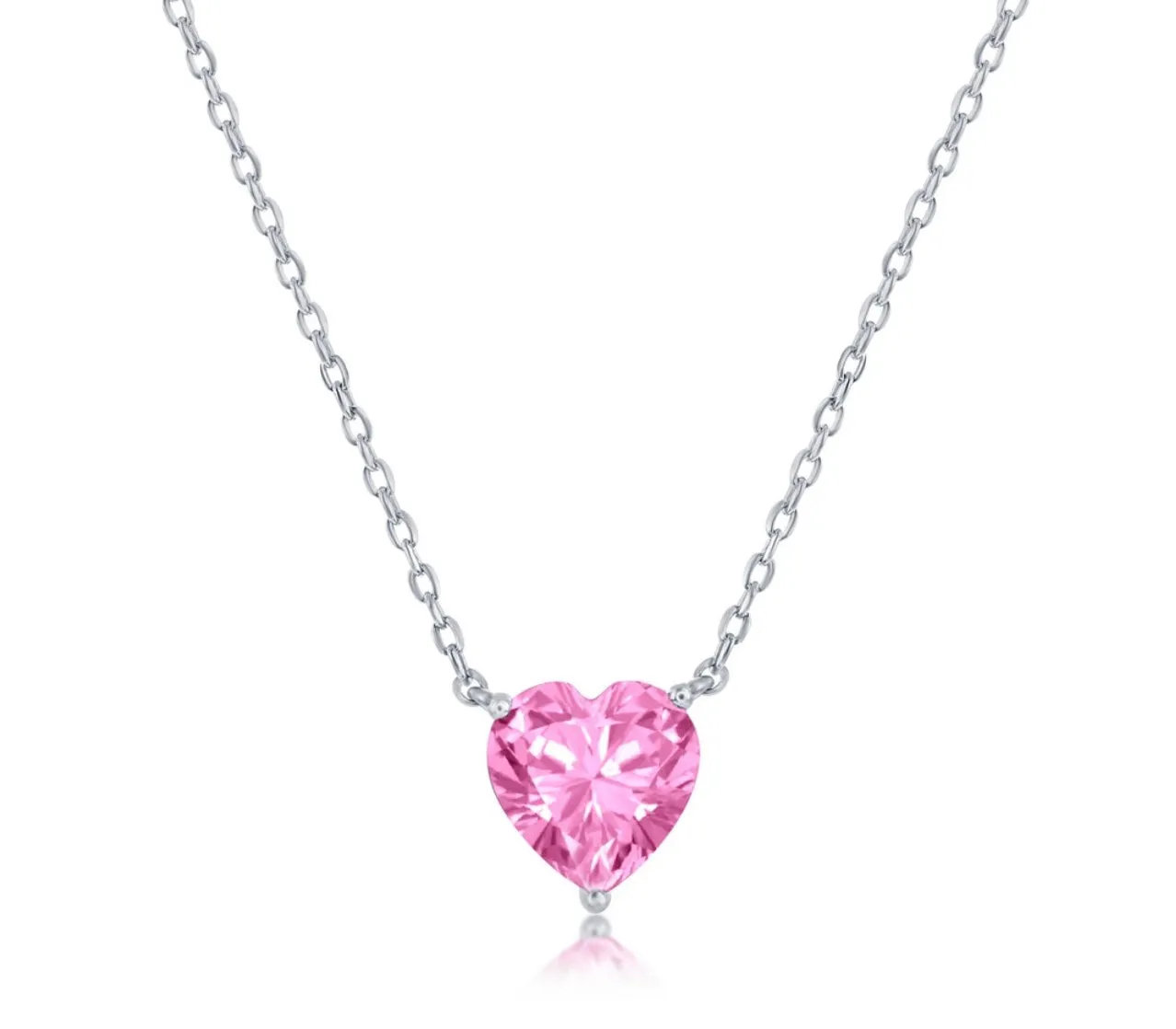 Davina Birthstone Heart Necklace