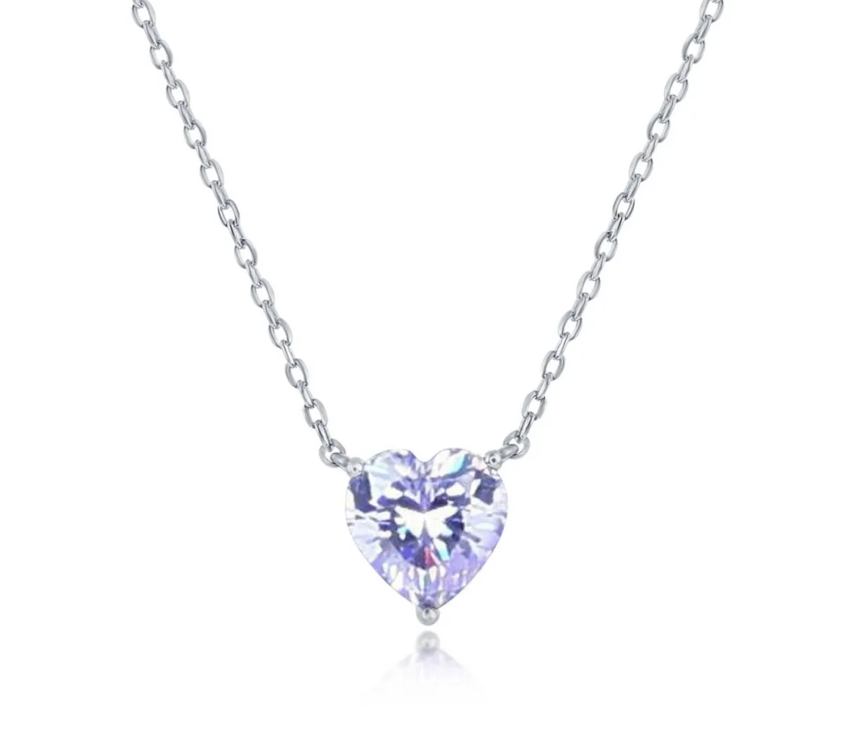Davina Birthstone Heart Necklace