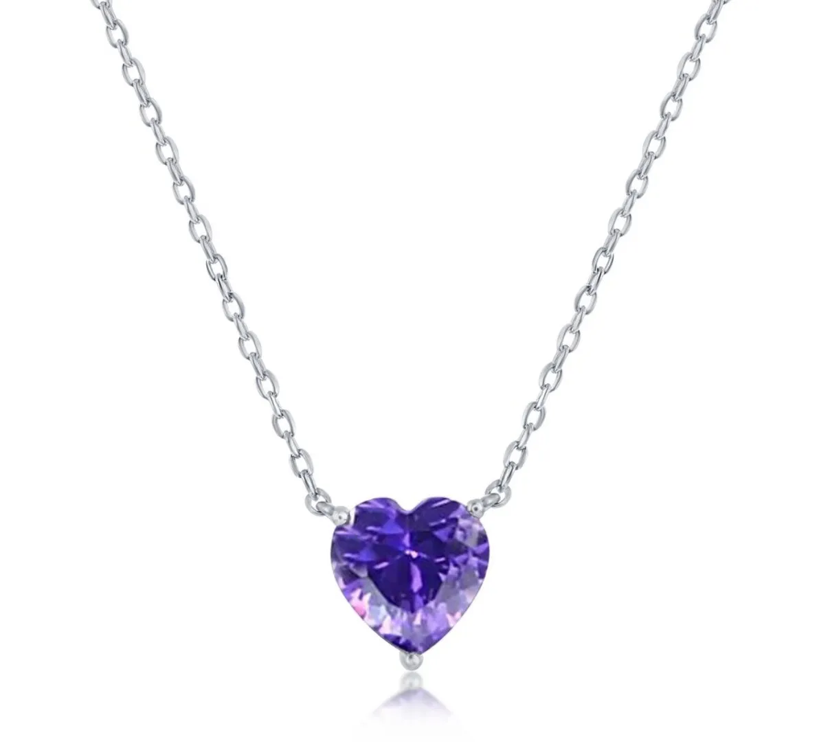 Davina Birthstone Heart Necklace