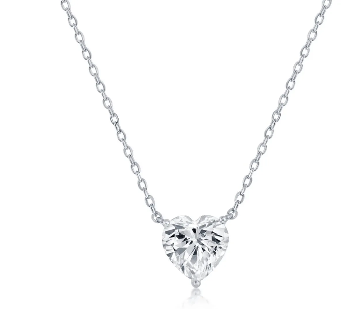 Davina Birthstone Heart Necklace