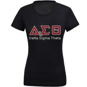 Delta Luxury Tee Greek Letters (Violet)