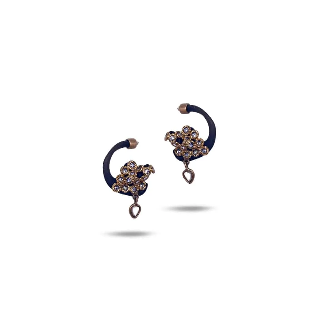 Diamond Bali Earrings
