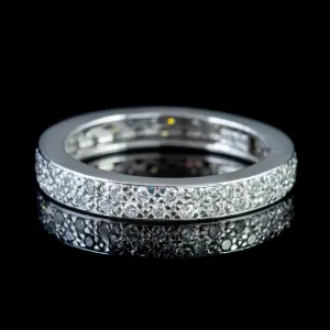 Diamond Eternity Ring 18Ct White Gold 1.50Ct Of Diamond