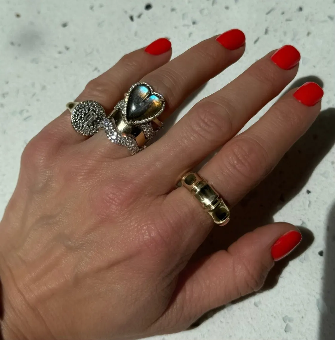 Diamond Form Band Ring
