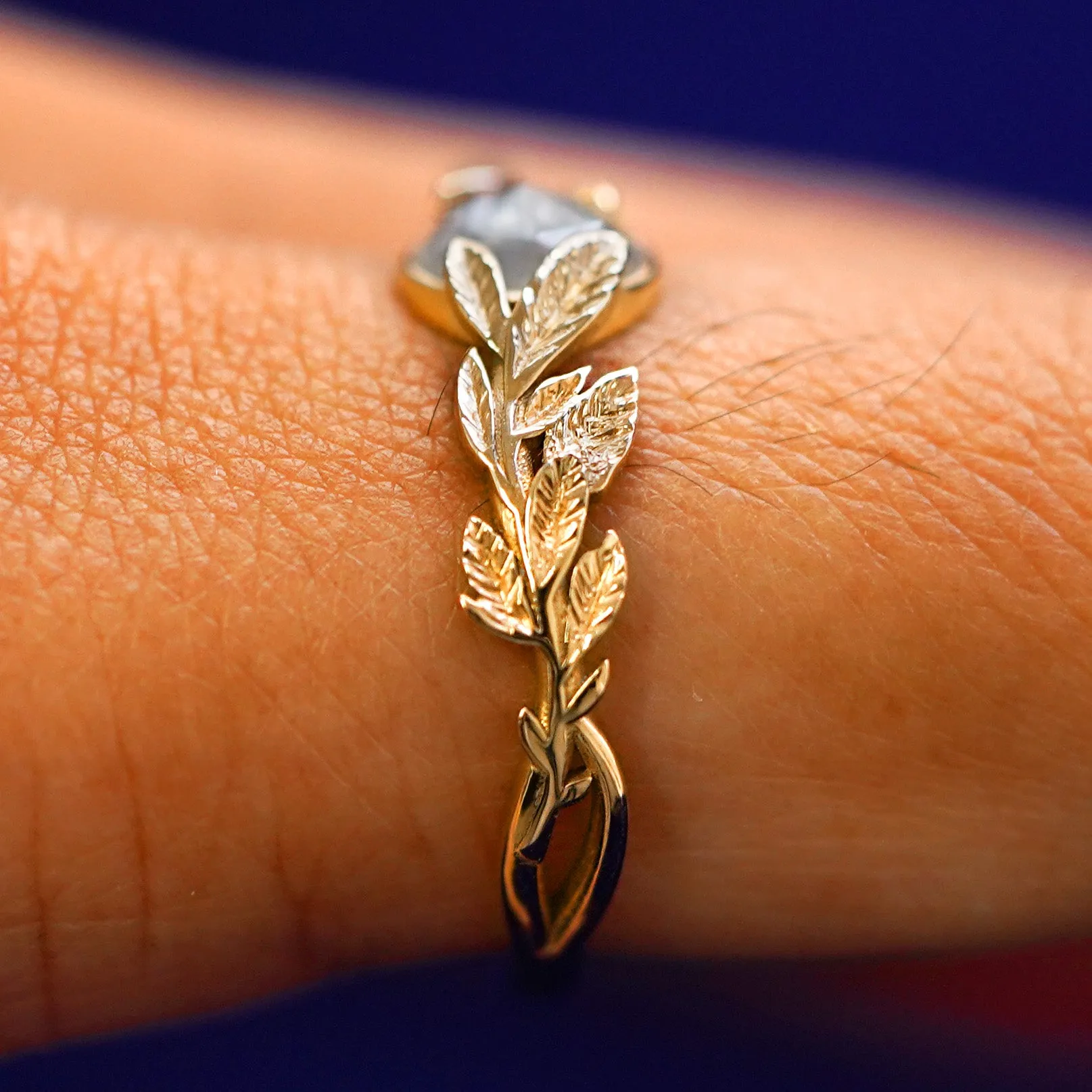 Diamond Leaves Ring
