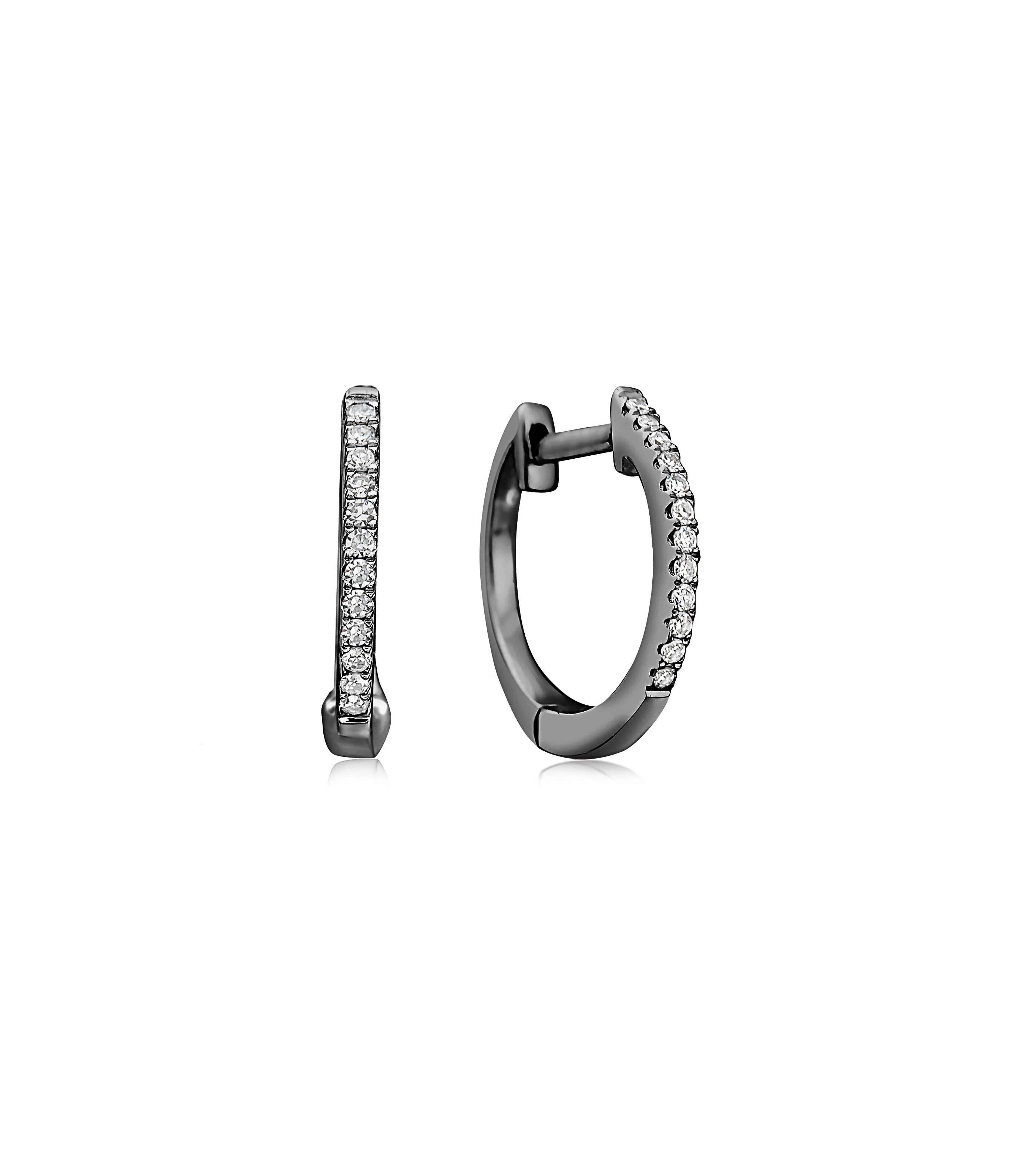 Diamond Signature Huggie Hoop Earring