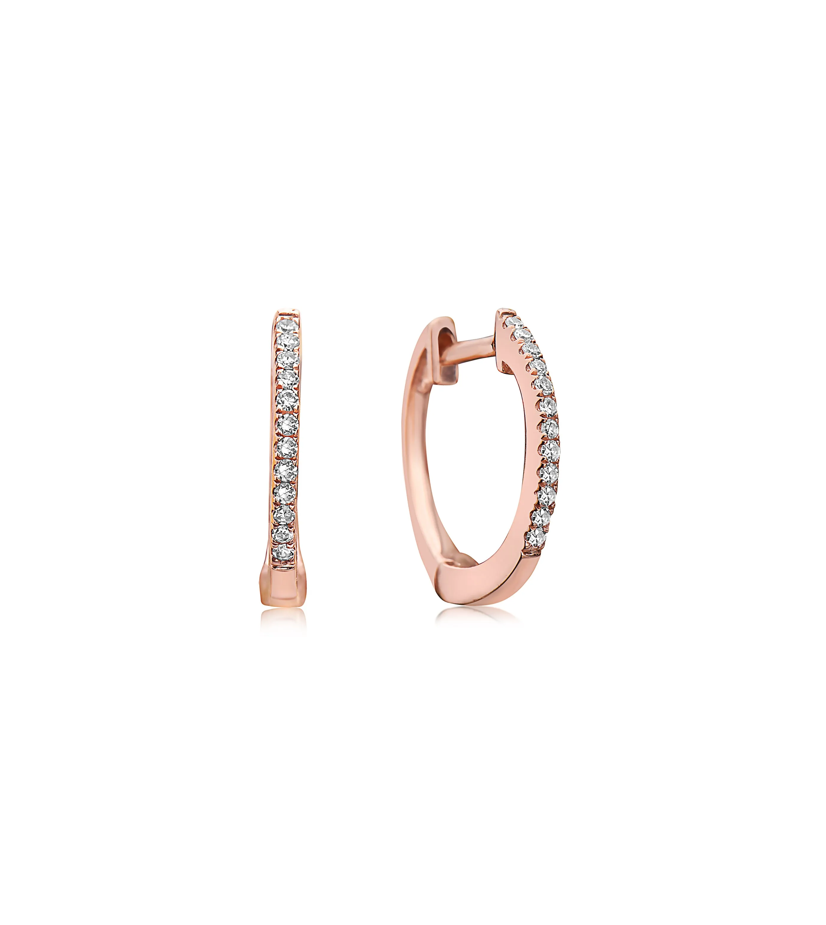 Diamond Signature Huggie Hoop Earring