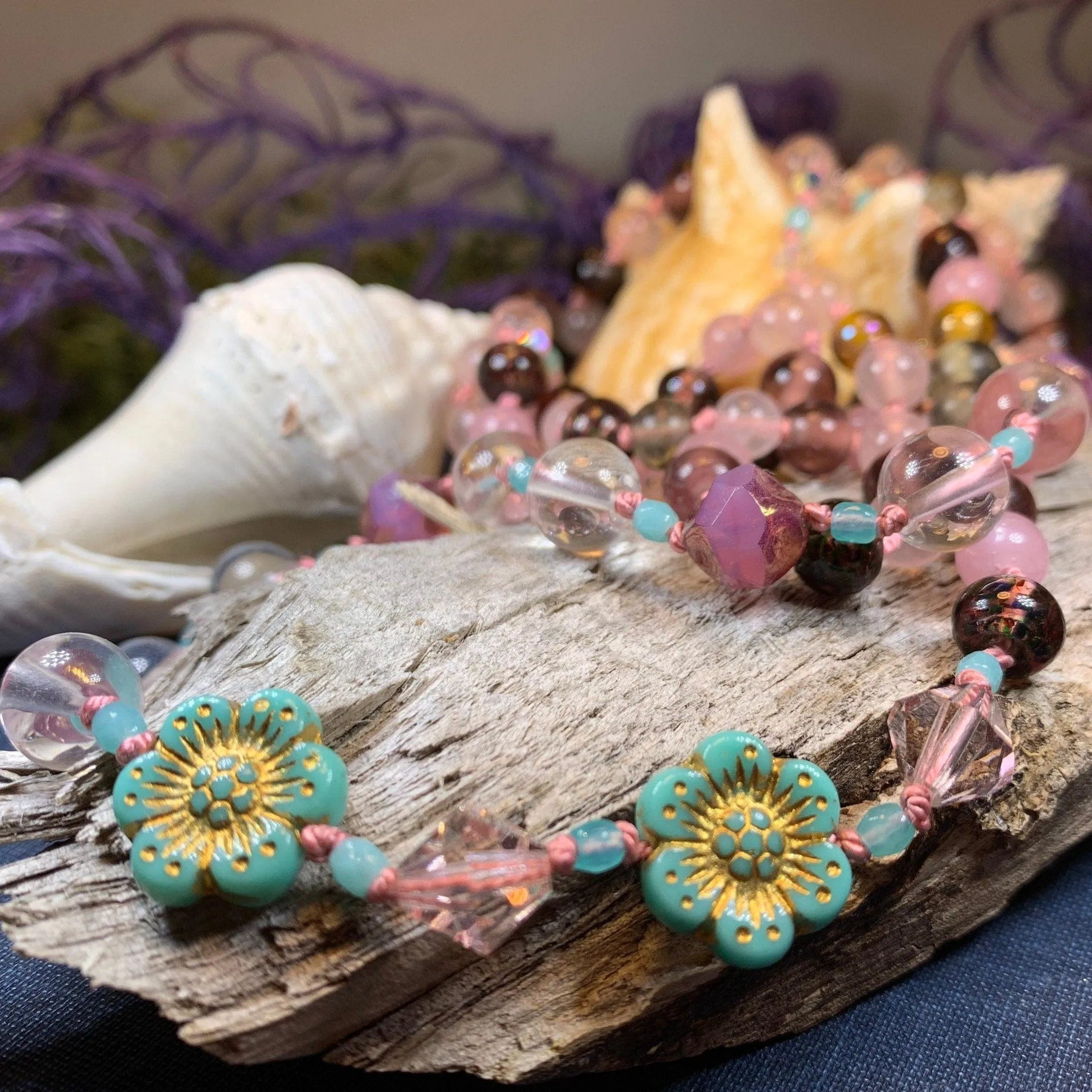 Duneflower Blossom Long Necklace