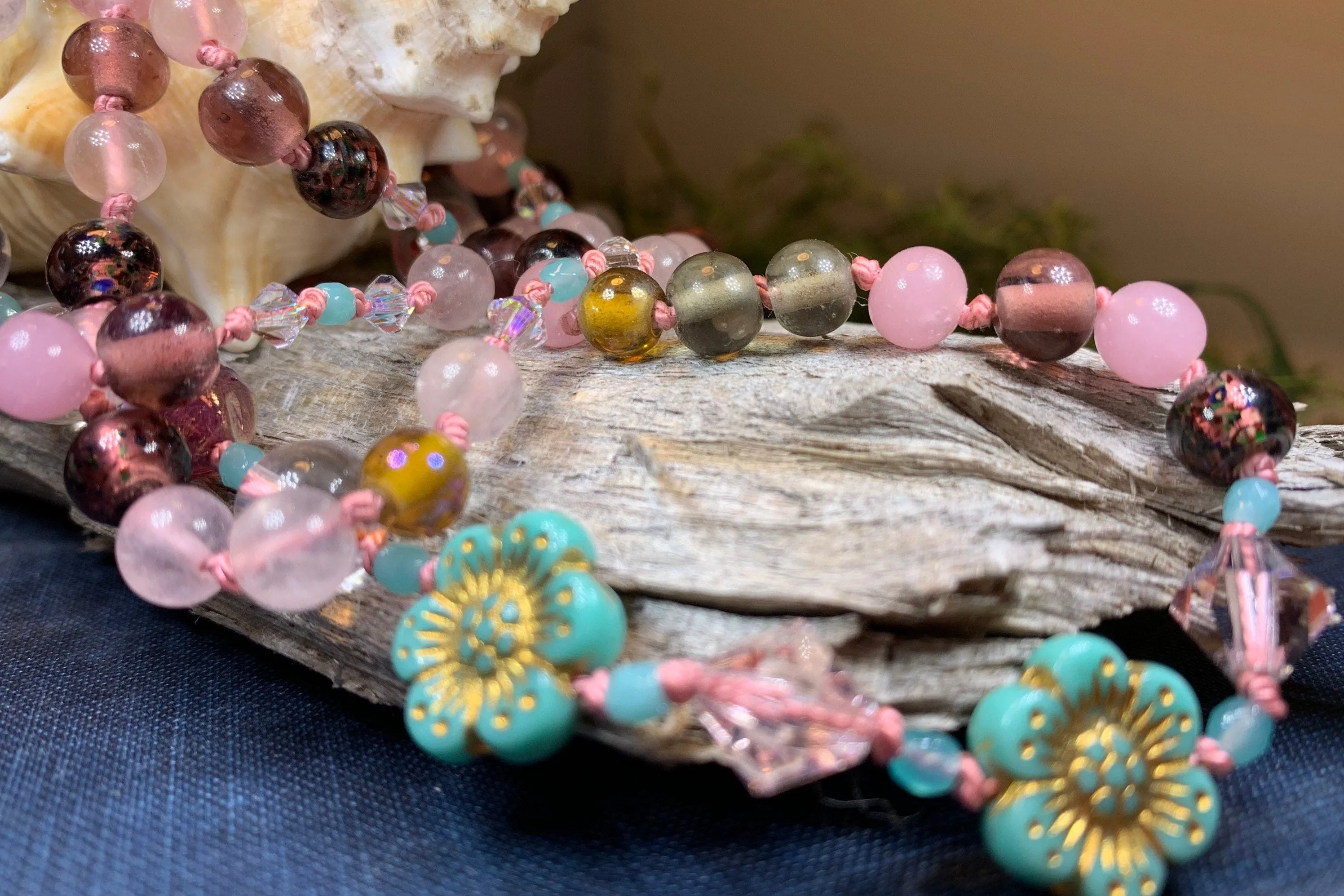 Duneflower Blossom Long Necklace
