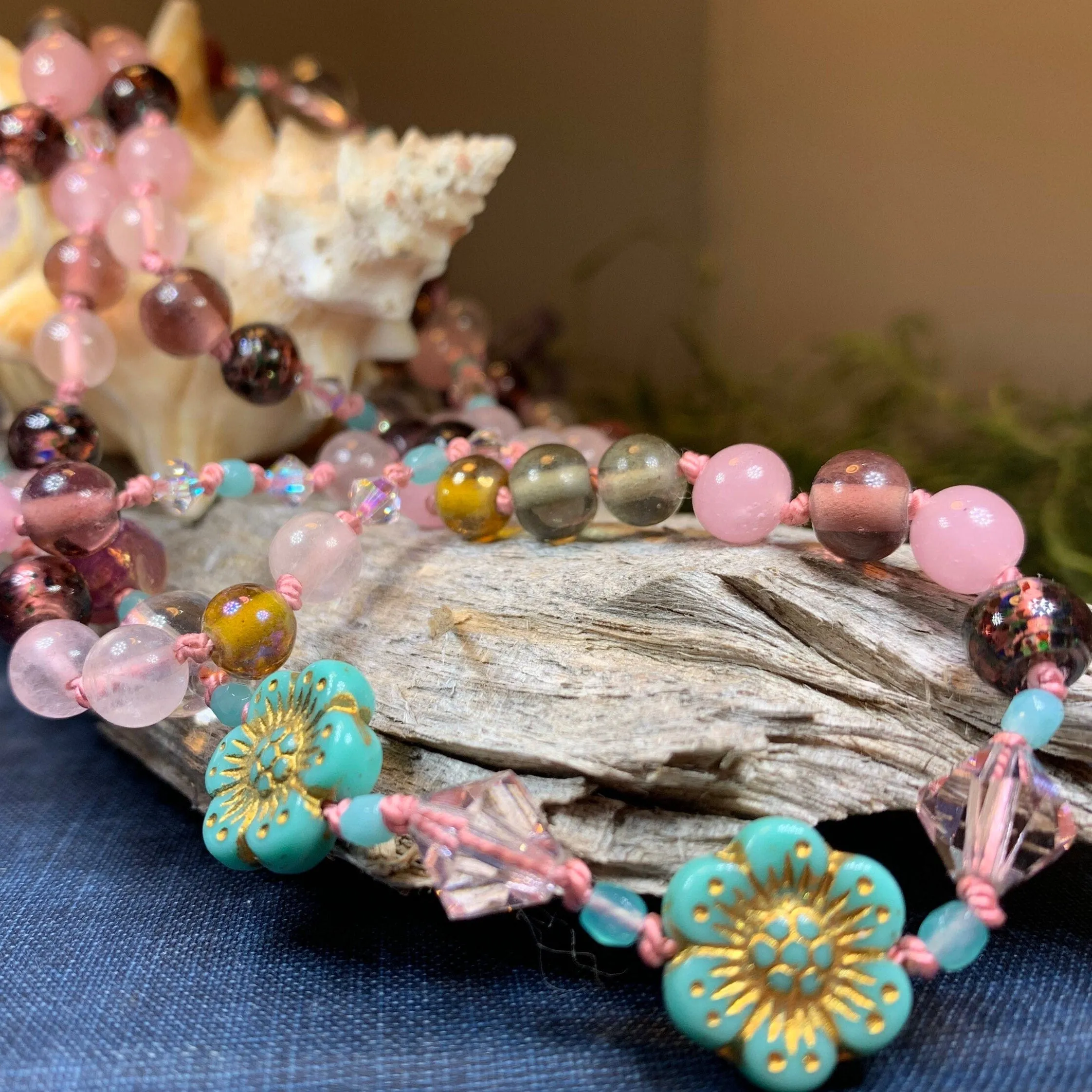 Duneflower Blossom Long Necklace