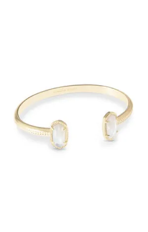 Elton Cuff Bracelet Gold Ivory Mother Of Pearl