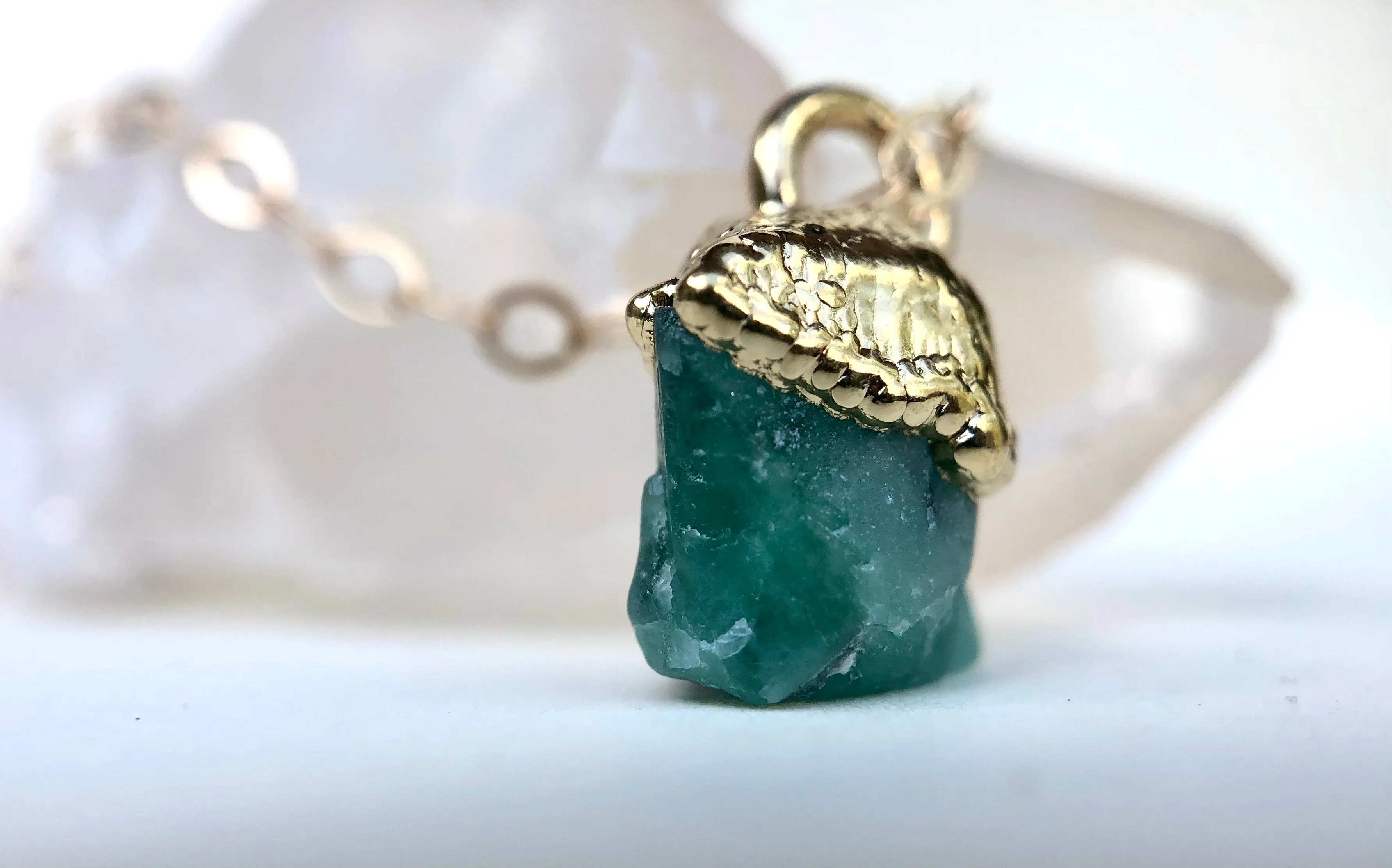 Emerald Drop Necklace
