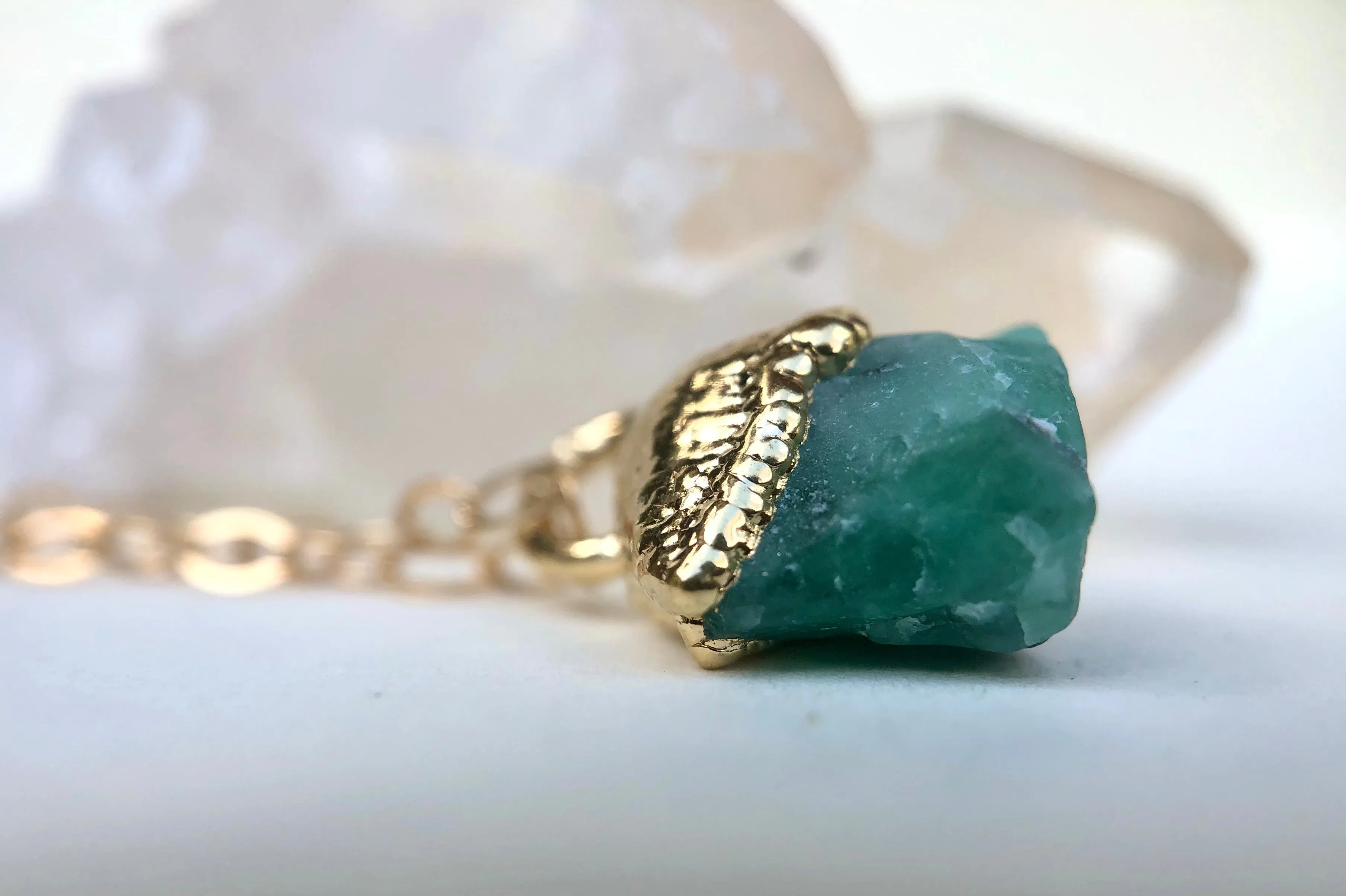 Emerald Drop Necklace