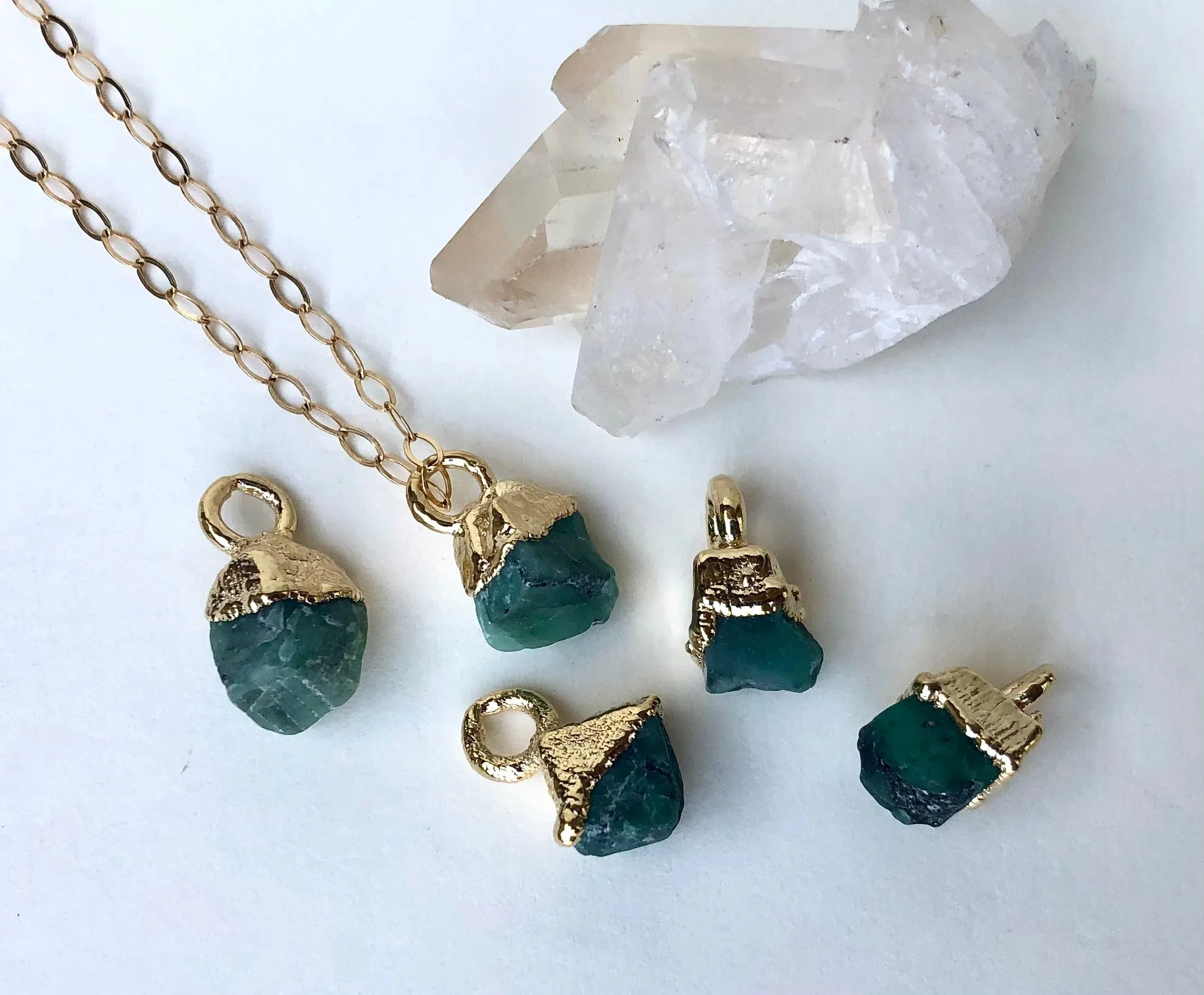 Emerald Drop Necklace