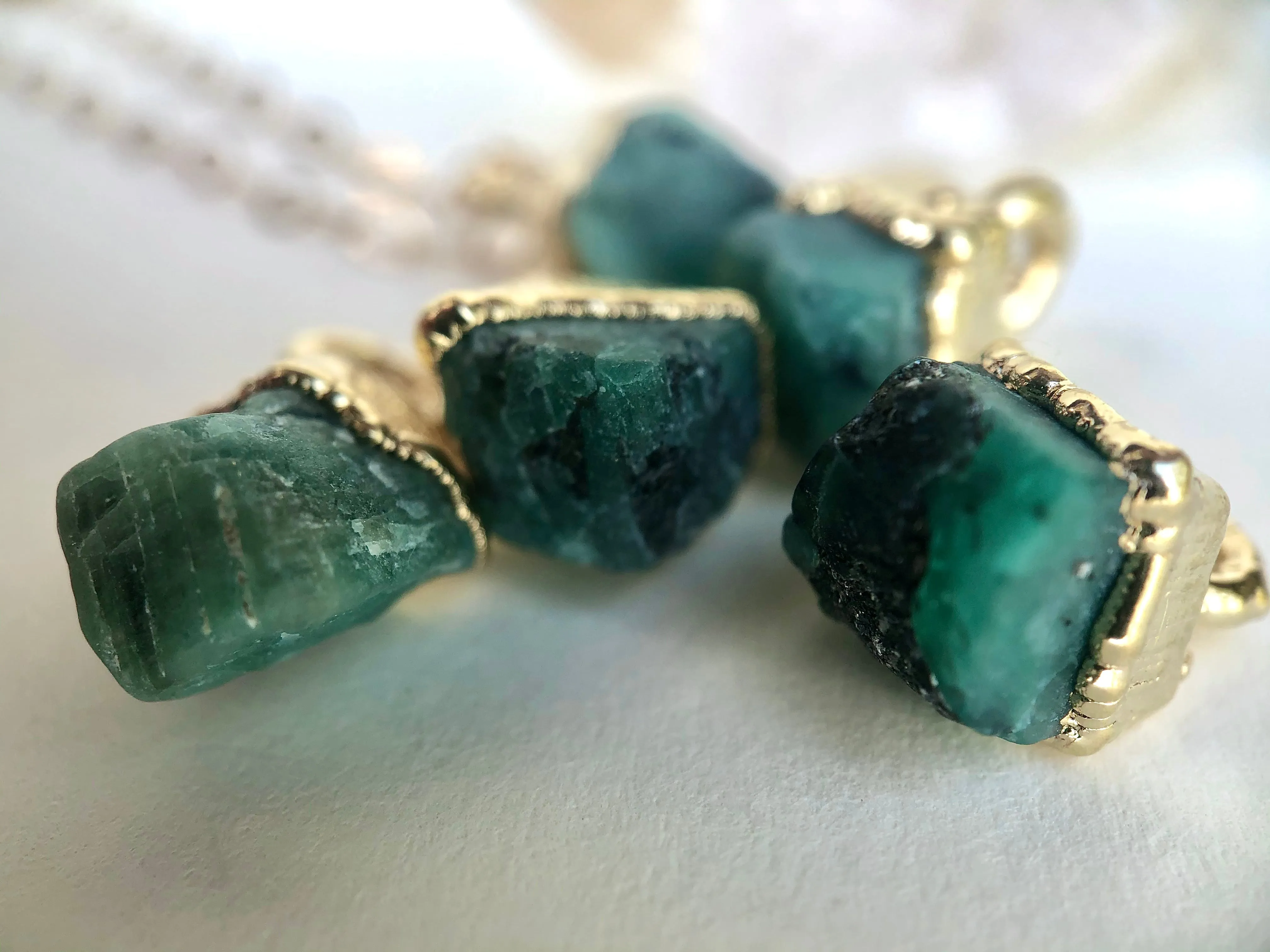 Emerald Drop Necklace