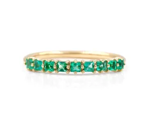Emerald Evie Ring (Ready to Ship size 7)