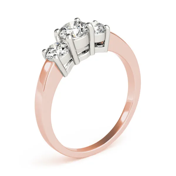 Engagement Rings 3 Stone Round - TN81980