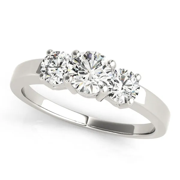 Engagement Rings 3 Stone Round - TN81980