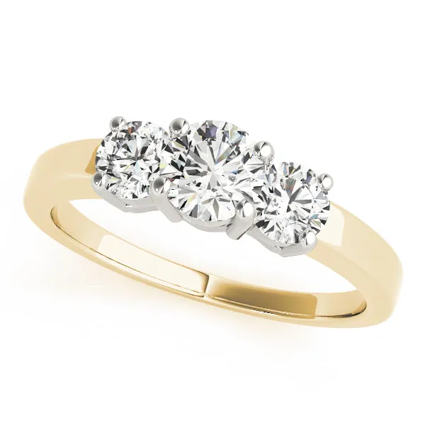 Engagement Rings 3 Stone Round - TN81980