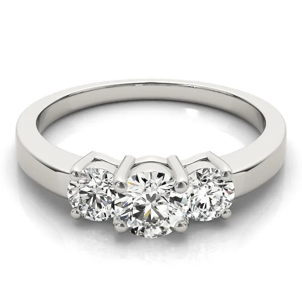 Engagement Rings 3 Stone Round - TN81980
