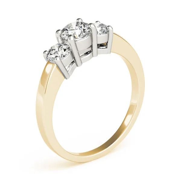 Engagement Rings 3 Stone Round - TN81980
