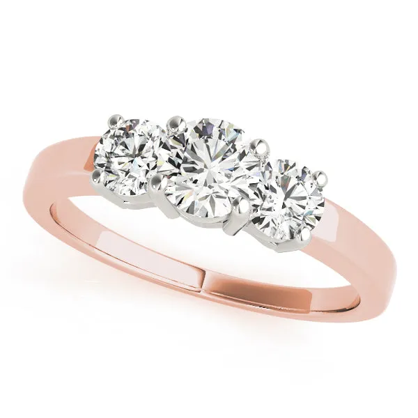 Engagement Rings 3 Stone Round - TN81980