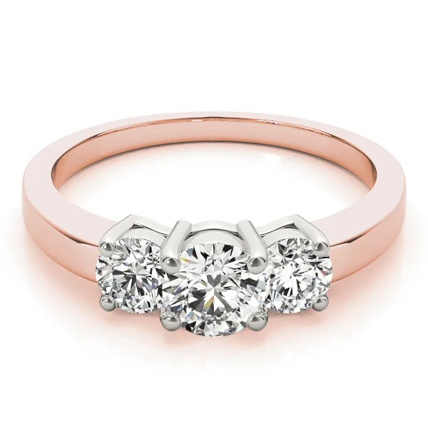 Engagement Rings 3 Stone Round - TN81980