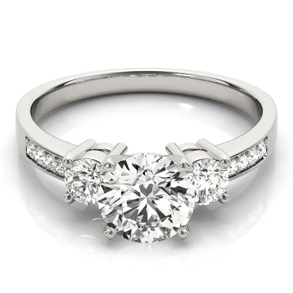 Engagement Rings 3 Stone Round - TN82852