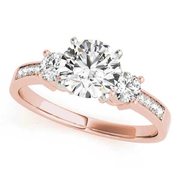 Engagement Rings 3 Stone Round - TN82852