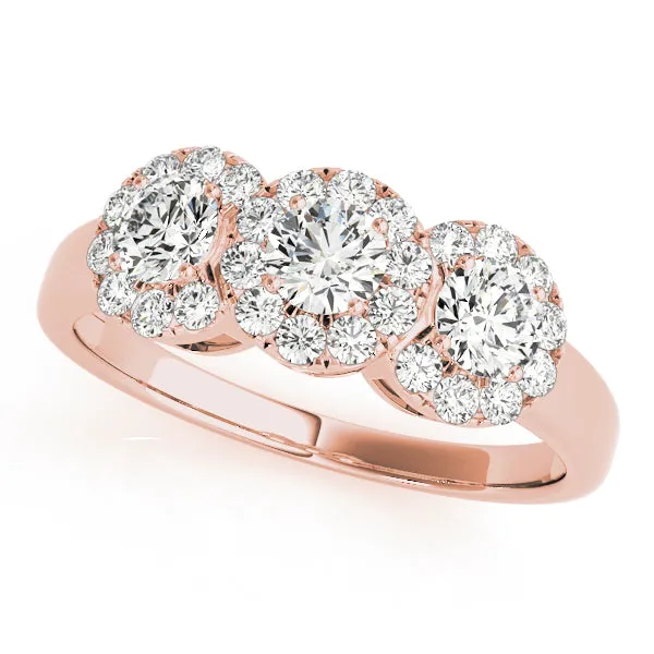 Engagement Rings 3 Stone Round - TN84006