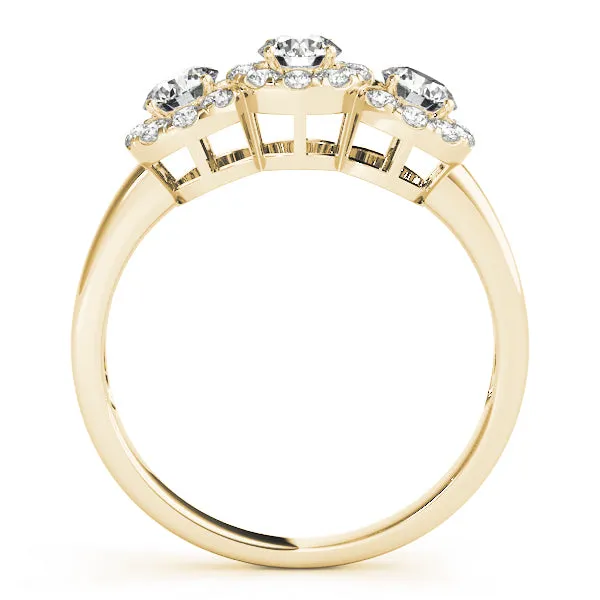 Engagement Rings 3 Stone Round - TN84006