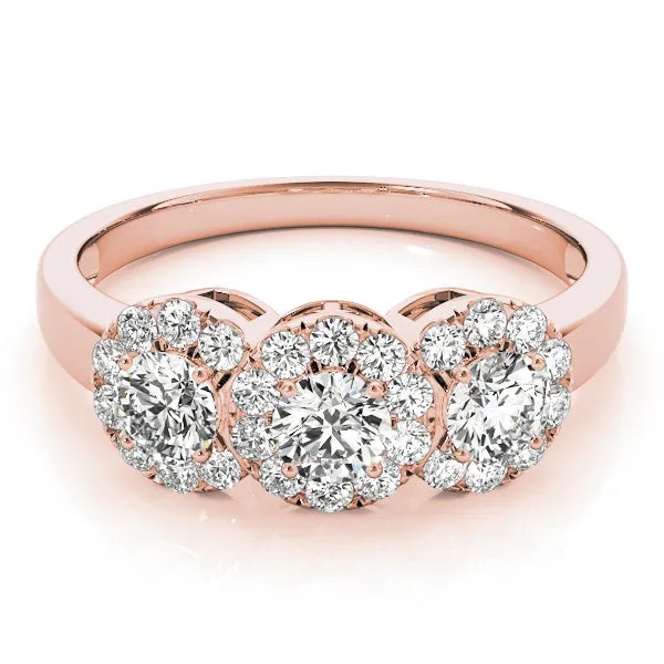 Engagement Rings 3 Stone Round - TN84006