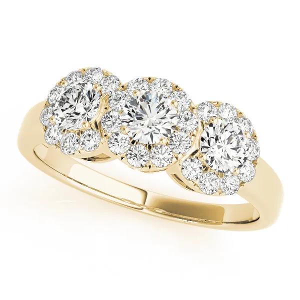 Engagement Rings 3 Stone Round - TN84006