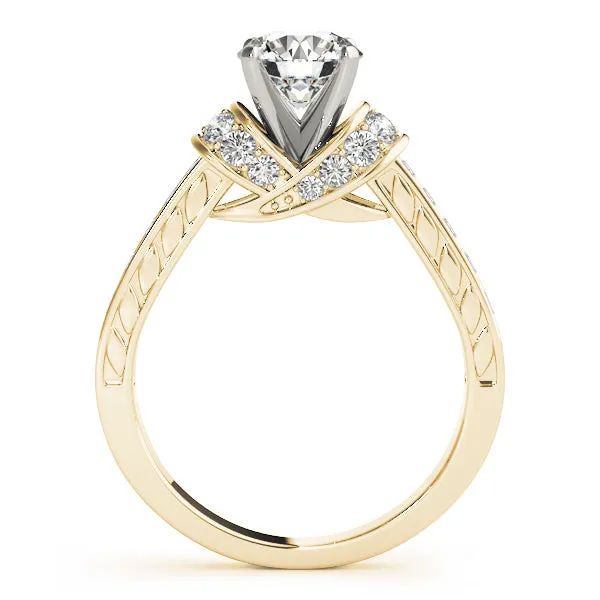 Engagement Rings Cluster Sides - TN50400-E