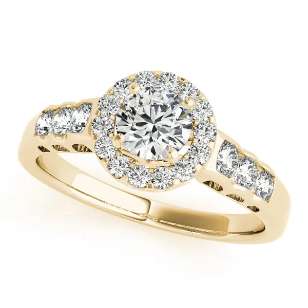 Engagement Rings Halo Round - TN50516-E