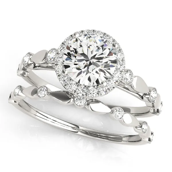 Engagement Rings Halo Round - TN50567-E