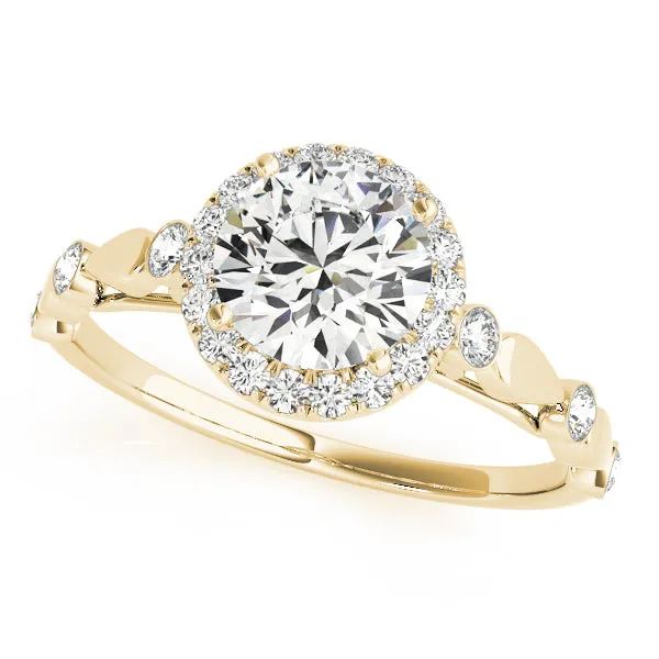 Engagement Rings Halo Round - TN50567-E