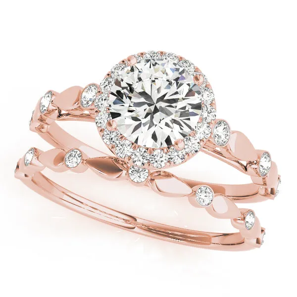 Engagement Rings Halo Round - TN50567-E