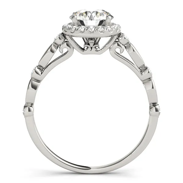 Engagement Rings Halo Round - TN50567-E