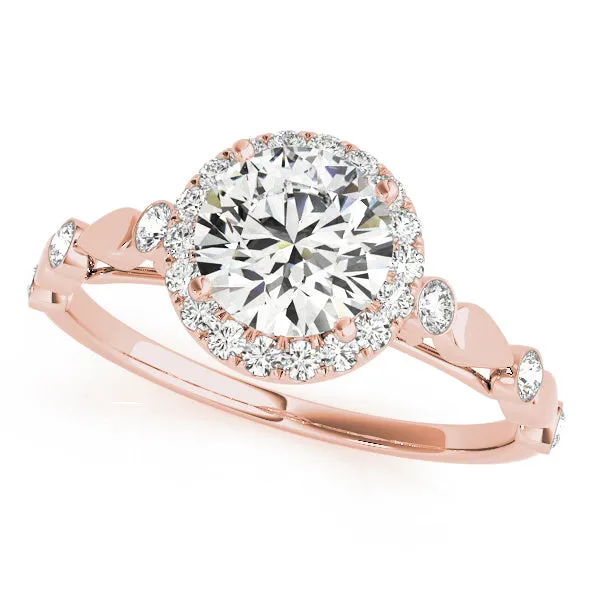 Engagement Rings Halo Round - TN50567-E